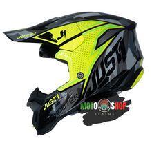 Cargar imagen en el visor de la galería, JUST1 J40 SHOOTER CAMO YELLOW FLUO BLACK (ECE 2206 Homologation)