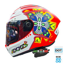 Cargar imagen en el visor de la galería, CASCO AXXIS ESPAÑA INTEGRAL DRAKEN STAR C5 ROJO FLOU
