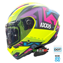 Cargar imagen en el visor de la galería, CASCO AXXIS ESPAÑA INTEGRAL DRAKEN JOLY C3 FLUOR