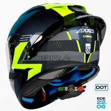 Cargar imagen en el visor de la galería, CASCO AXXIS ESPAÑA INTEGRAL CARBON A3 AMARILLO FLUOR