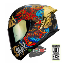 Cargar imagen en el visor de la galería, CASCO HAX INTEGRAL OBSIDIAN SNAKE 2.0 ROJO MATE