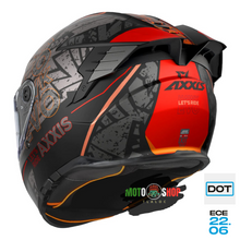 Cargar imagen en el visor de la galería, CASCO AXXIS INTEGRAL HAWK B5 LETS RIDE ROJO MATE