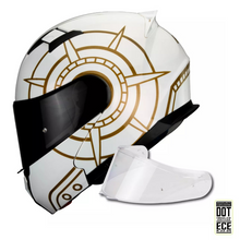 Cargar imagen en el visor de la galería, CASCO HAX ABATIBLE AMATISTA TONATIUH BLANCO BRILLOSO