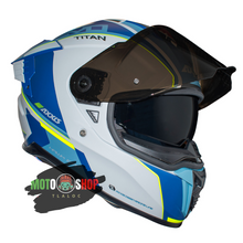Cargar imagen en el visor de la galería, CASCO AXXIS INTEGRAL HAWK TITAN AZUL MATE