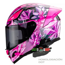 Cargar imagen en el visor de la galería, CASCO INTEGRAL HAX ONIX DRAGON FLY ROSA