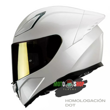 Cargar imagen en el visor de la galería, CASCO INTEGRAL HAX ONIX BLANCO SOLID BRILLOSO