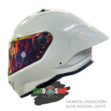Cargar imagen en el visor de la galería, CASCO XTRONG XTR352 R1 BLANCO PERLA BRILLOSO