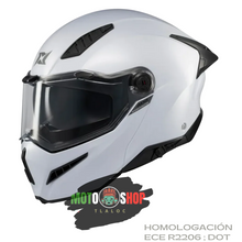 Cargar imagen en el visor de la galería, CASCO AXXIS ABATIBLE GHOSFIGHTER BLANCO SOLID