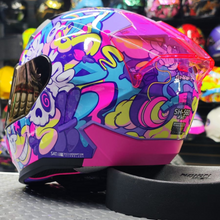 Cargar imagen en el visor de la galería, CASCO INTEGRAL SHAFT SH-560 MELO FUCSIA BRILLOSO