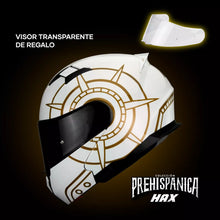 Cargar imagen en el visor de la galería, CASCO HAX ABATIBLE AMATISTA TONATIUH BLANCO BRILLOSO