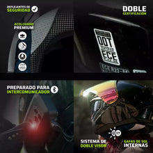 Cargar imagen en el visor de la galería, CASCO HAX JET 3/4 EMERALD NEGRO BRILLOSO