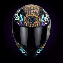 Cargar imagen en el visor de la galería, CASCO HAX INTEGRAL OBSIDIAN TLALOC NEGRO MATE