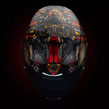 Cargar imagen en el visor de la galería, CASCO INTEGRAL HAX FORCE KUKULCAN NEGRO BRILLOSO