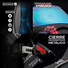 Cargar imagen en el visor de la galería, CASCO INTEGRAL HAX ONIX EVA MORADO / VERDE BRILLANTE