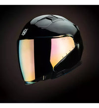 Cargar imagen en el visor de la galería, CASCO HAX JET 3/4 EMERALD NEGRO BRILLOSO