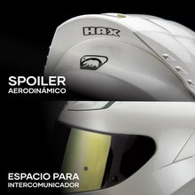 Cargar imagen en el visor de la galería, CASCO INTEGRAL HAX ONIX BLANCO SOLID BRILLOSO
