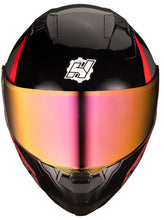 Cargar imagen en el visor de la galería, CASCO ABATIBLE HAX AMATISTA WIND ROJO BRILLOSO