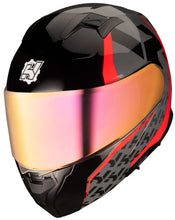 Cargar imagen en el visor de la galería, CASCO ABATIBLE HAX AMATISTA WIND ROJO BRILLOSO