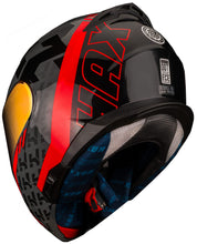 Cargar imagen en el visor de la galería, CASCO ABATIBLE HAX AMATISTA WIND ROJO BRILLOSO