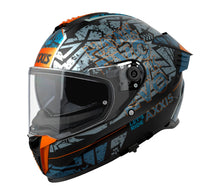 Cargar imagen en el visor de la galería, CASCO AXXIS INTEGRAL HAWK B7 NARANJA MATE