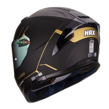 Cargar imagen en el visor de la galería, CASCO HAX INTEGRAL FORCE NEGRO DORADO