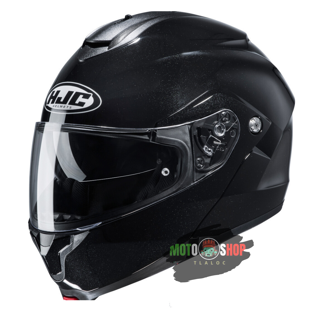 CASCO HJC ABATIBLE C91 NEGRO BRILLOSO