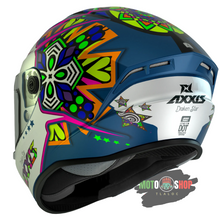 Cargar imagen en el visor de la galería, CASCO AXXIS ESPAÑA INTEGRAL DRAKEN STARS C7 AZUL MATE
