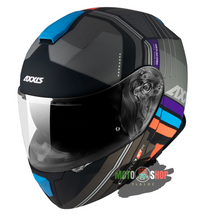 Cargar imagen en el visor de la galería, CASCO AXXIS ESPAÑA ABATIBLE GECKO B1 BLACK
