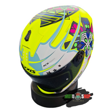 Cargar imagen en el visor de la galería, CASCO AXXIS ESPAÑA INTEGRAL DRAKEN STAR C3 AMARILLO FLUO
