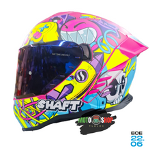 Cargar imagen en el visor de la galería, CASCO SHAFT INTEGRAL SH-598 GTR CHALK FUCSIA NEON MATE
