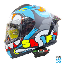 Cargar imagen en el visor de la galería, CASCO INTEGRAL SH582 SP EVO TEDDY NEON MATE
