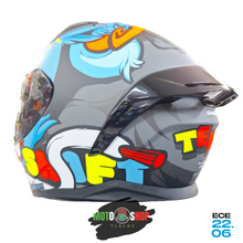 Cargar imagen en el visor de la galería, CASCO INTEGRAL SH582 SP EVO TEDDY NEON MATE
