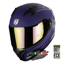 Cargar imagen en el visor de la galería, CASCO HAX INTEGRAL OBSIDIAN MORADO MATE V 2.0
