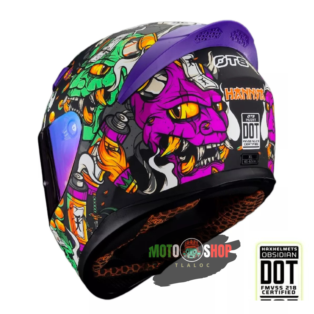 CASCO OTS INTEGRAL HANNYA VIOLETA CERTIFICACION DOT