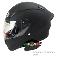 Cargar imagen en el visor de la galería, CASCO INTEGRAL R7 NIÑO DOT NEGRO MATE
