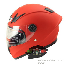 Cargar imagen en el visor de la galería, CASCO INTEGRAL R7 NIÑO DOT ROJO MATE
