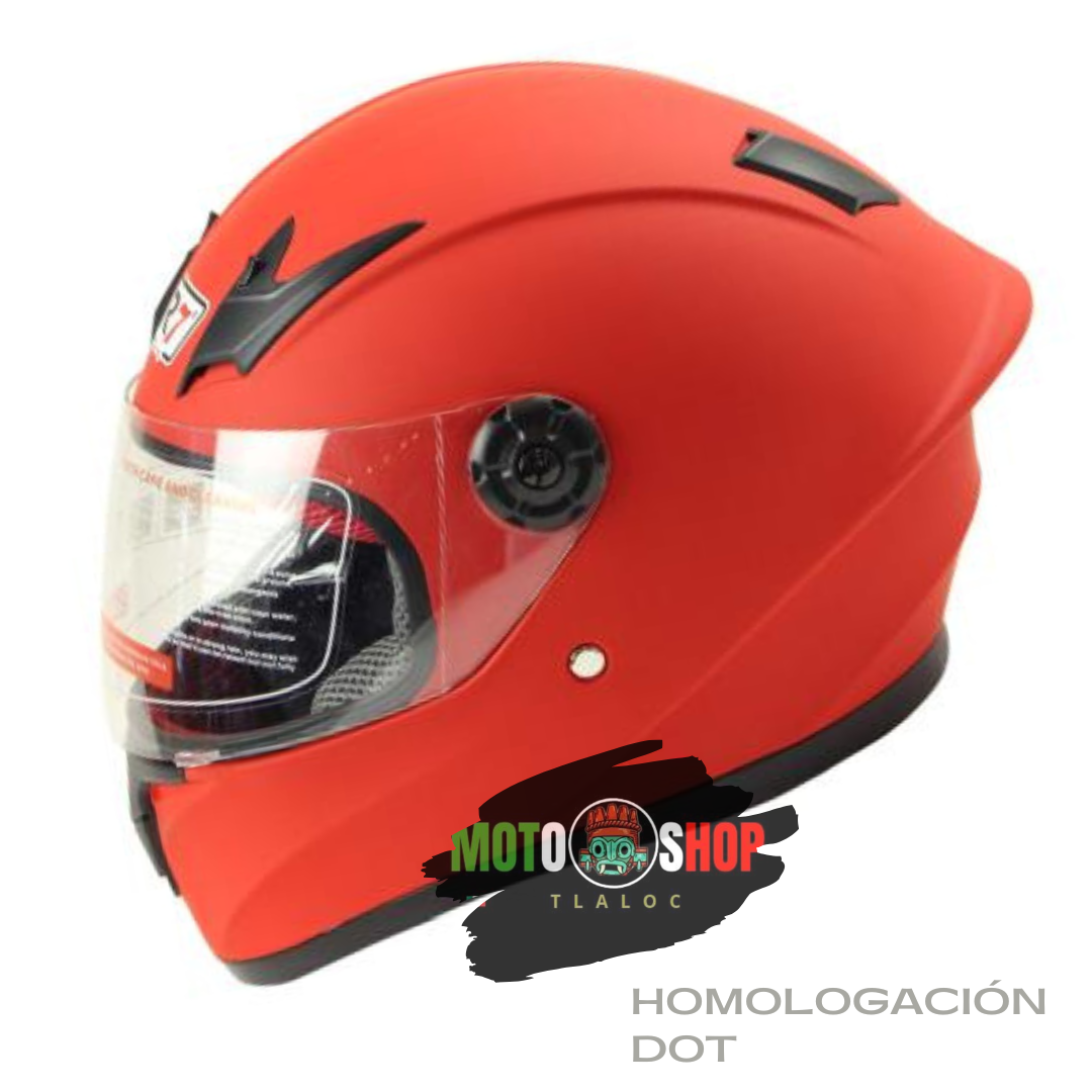 CASCO INTEGRAL R7 NIÑO DOT ROJO MATE