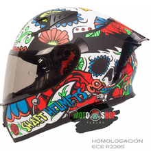 Cargar imagen en el visor de la galería, CASCO SHAFT INTEGRAL SH526 SKULL FLOWERS
