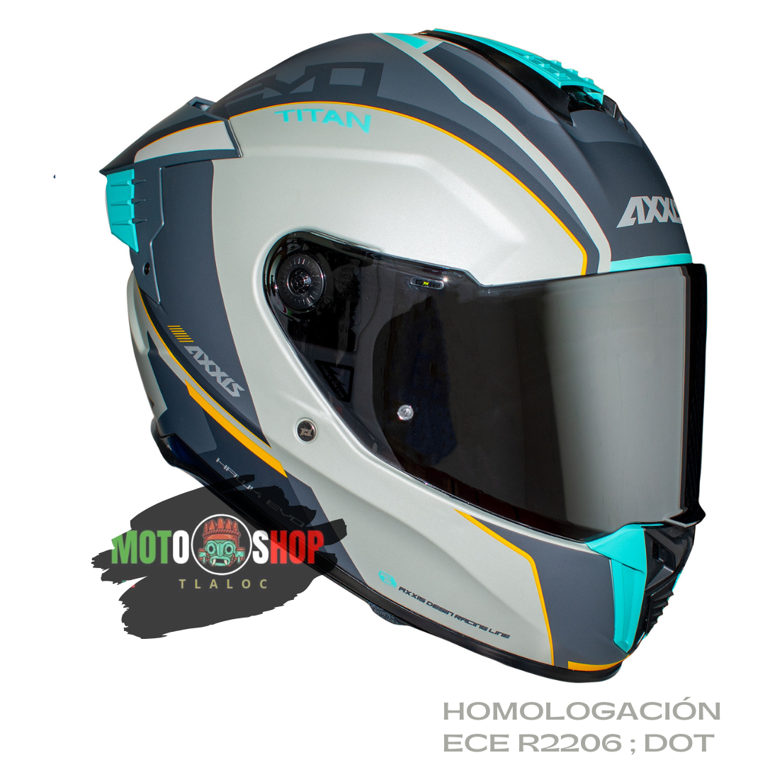 CASCO AXXIS INTEGRAL HAWK TITAN VERDE MATE