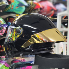 Cargar imagen en el visor de la galería, CASCO XTRONG XTR352 R1 NEGRO DORADO BRILLOSO
