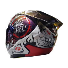 Cargar imagen en el visor de la galería, CASCO INTEGRAL SHAFT SH-560 MOTION ROJO CAMALEON
