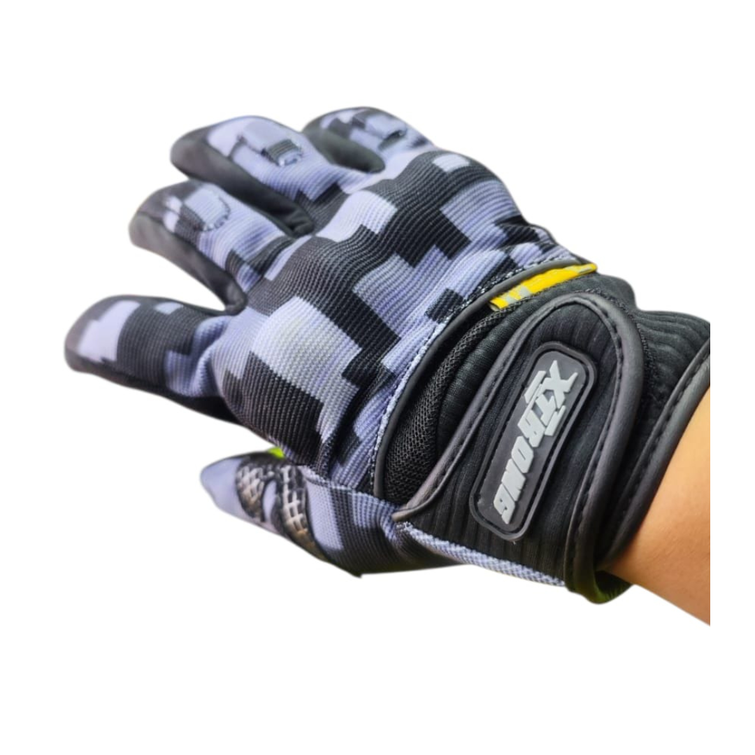 GUANTES XTRONG XTR-4307 CAMUFLAJE GRIS