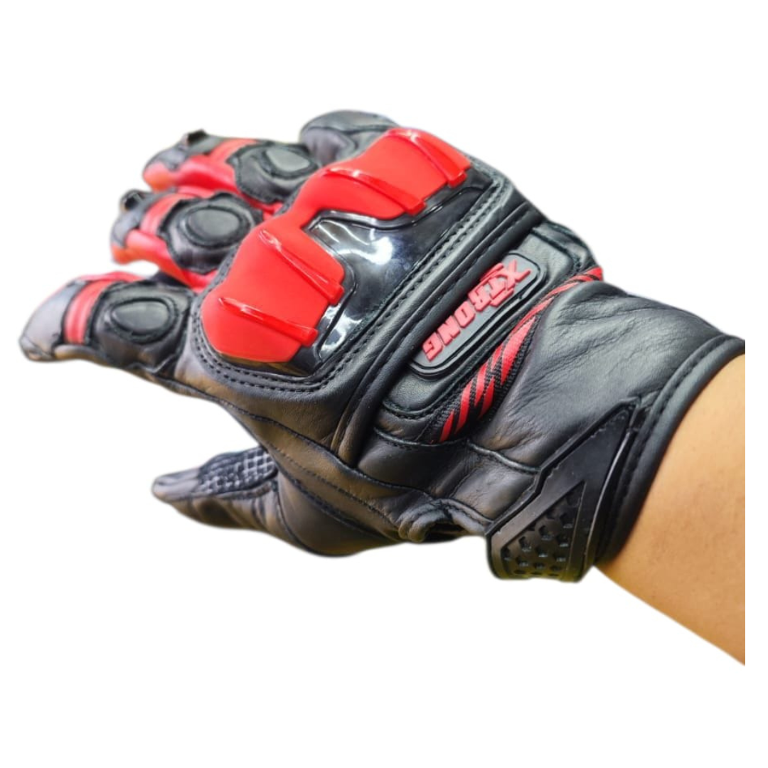 GUANTES XTRONG XTR-4136 TOUCH -SCREEN PIEL ROJO