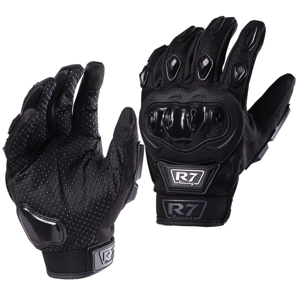 GUANTES VEL R7 RACING ROSA R7-1 TOUCH/LIMPIADOR MICA NEGRO