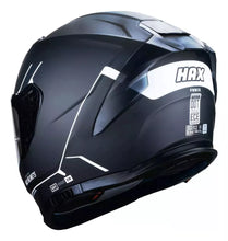 Cargar imagen en el visor de la galería, CASCO INTEGRAL HAX FORCE SOLID NEGRO BLANCO MATE
