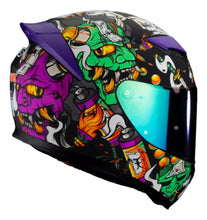 Cargar imagen en el visor de la galería, CASCO OTS INTEGRAL HANNYA VIOLETA CERTIFICACION DOT
