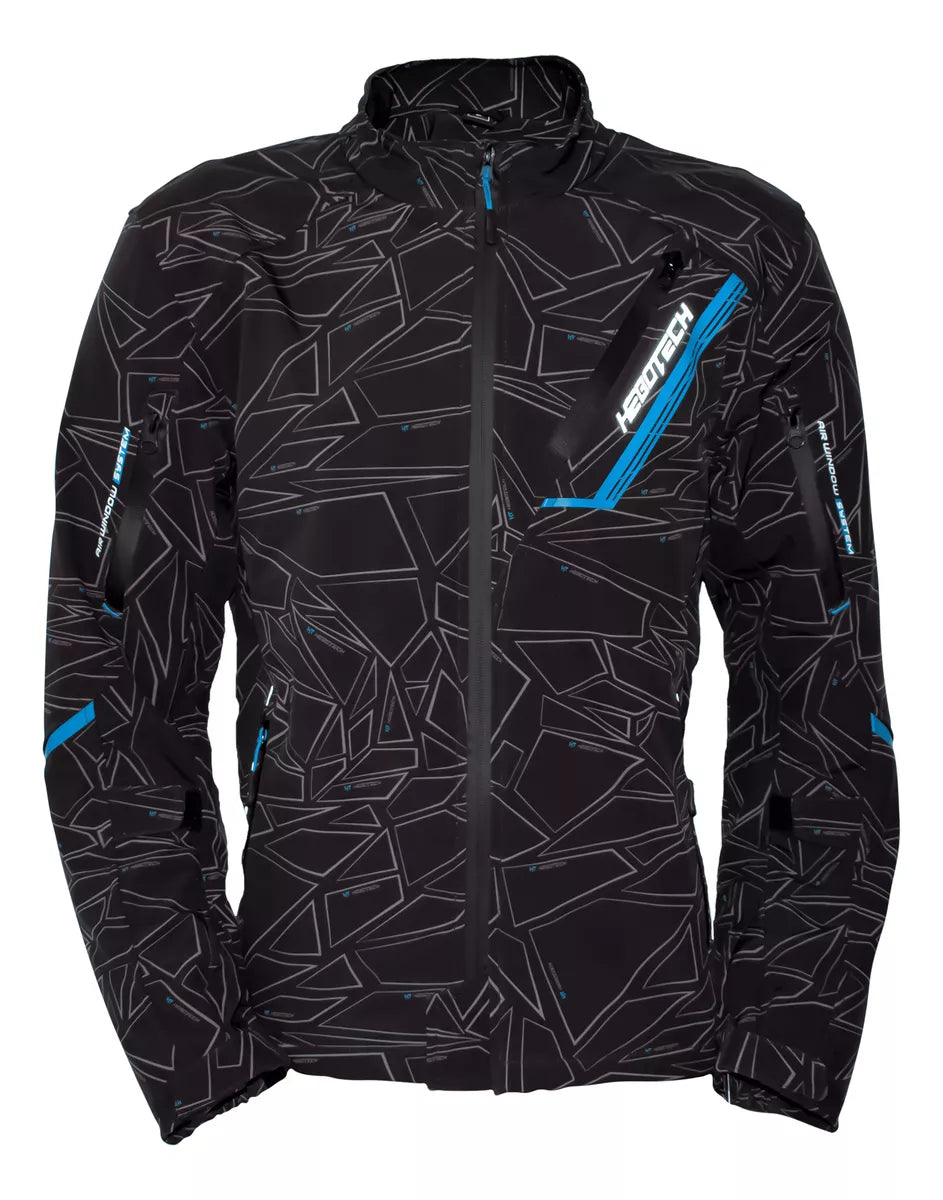 CHAMARRA HEBOTECH SOFTSHELL AZUL IMPERMEABLE