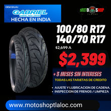 Cargar imagen en el visor de la galería, LLANTAS GABRIEL OEM BAJAJ HECHAS EN LA INDIA
