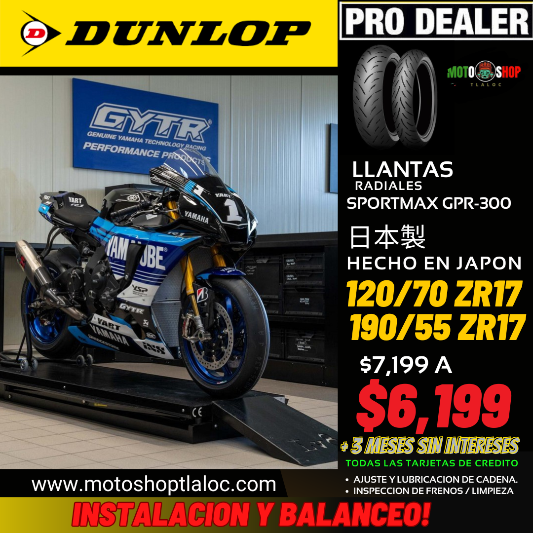 LLANTAS DUNLOP SPORTMAX GPR-300