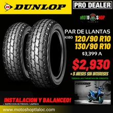 Cargar imagen en el visor de la galería, LLANTA DUNLOP SCOOTER K180 URBAN SPORT
